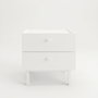 Hanah Home Luke - LK1-W Mesita de noche Blanca